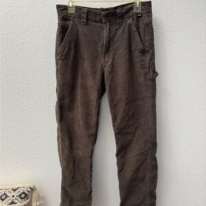 Vans Men's Drill Chore Carpenter Dark Brown Corduroy Pants